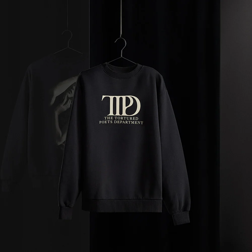 The Tortured Poets Department Black Crewneck - Image 5